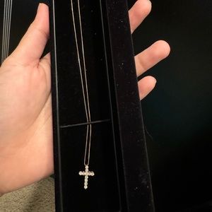 18k Japan Pink Gold, 40cm in length with natural diamond in.30 carat.